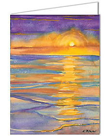 All Occasion: Sympathy Sunset Over Water Greeting Card